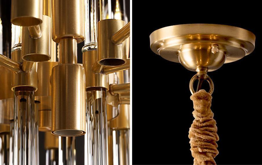 Solara Chandelier en Laiton Antique de Luxe - Neutralighting