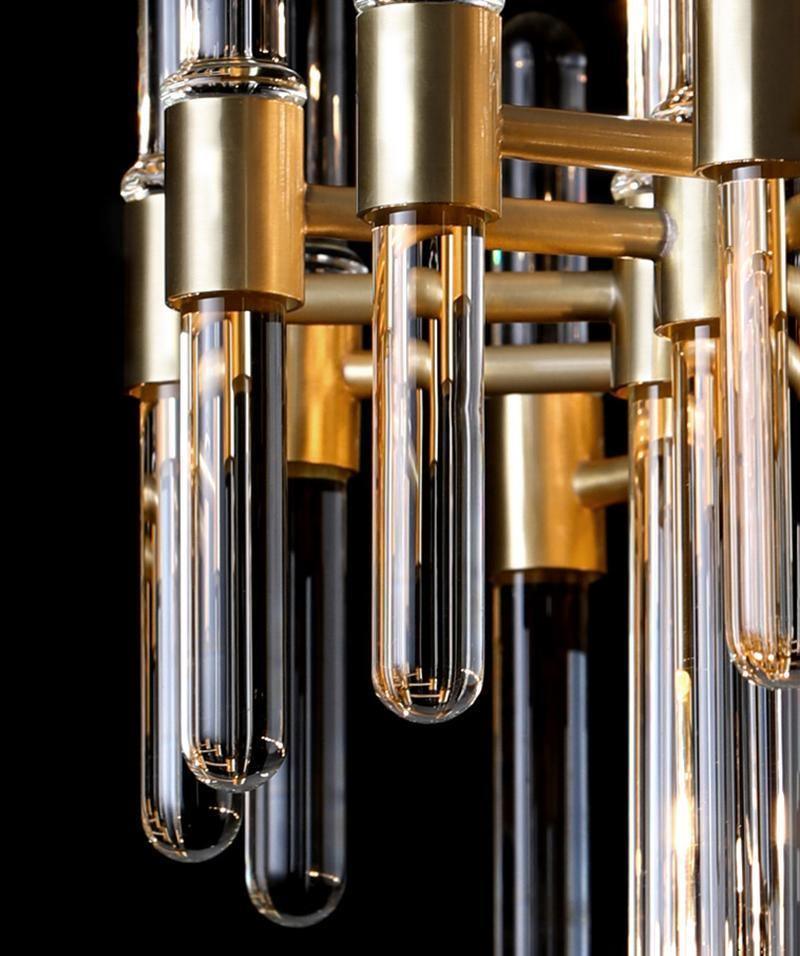 Solara Chandelier en Laiton Antique de Luxe - Neutralighting