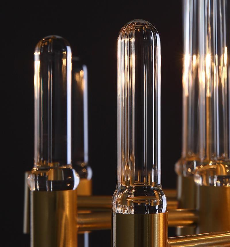 Solara Chandelier en Laiton Antique de Luxe - Neutralighting