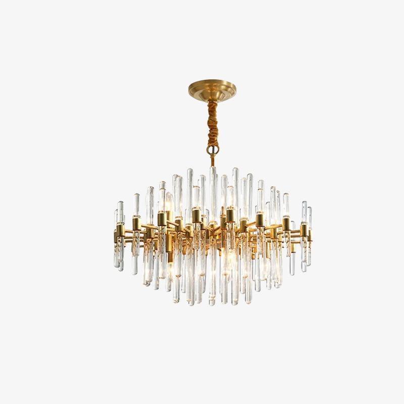 Solara Chandelier en Laiton Antique de Luxe - Neutralighting