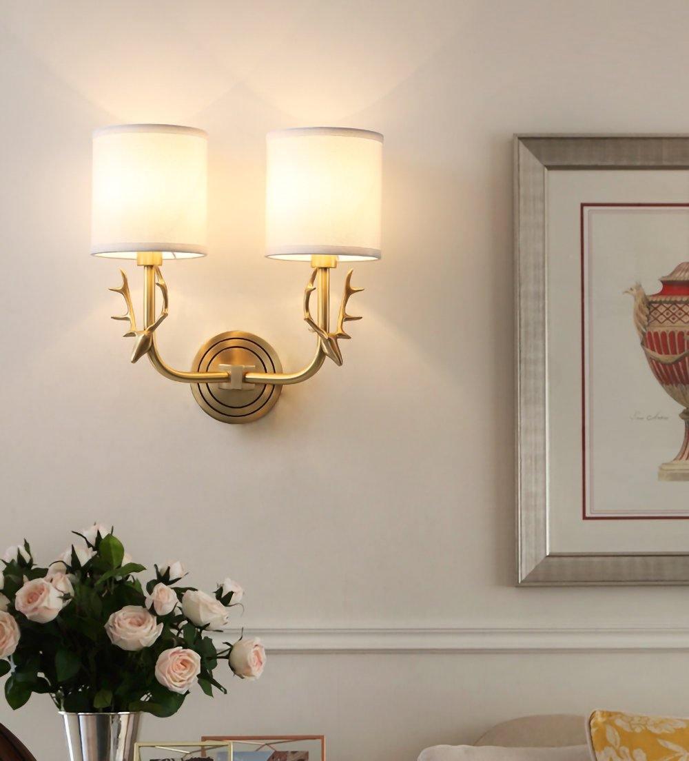 Noble Applique Murale Élégance Tête de Cerf Laiton - Neutralighting