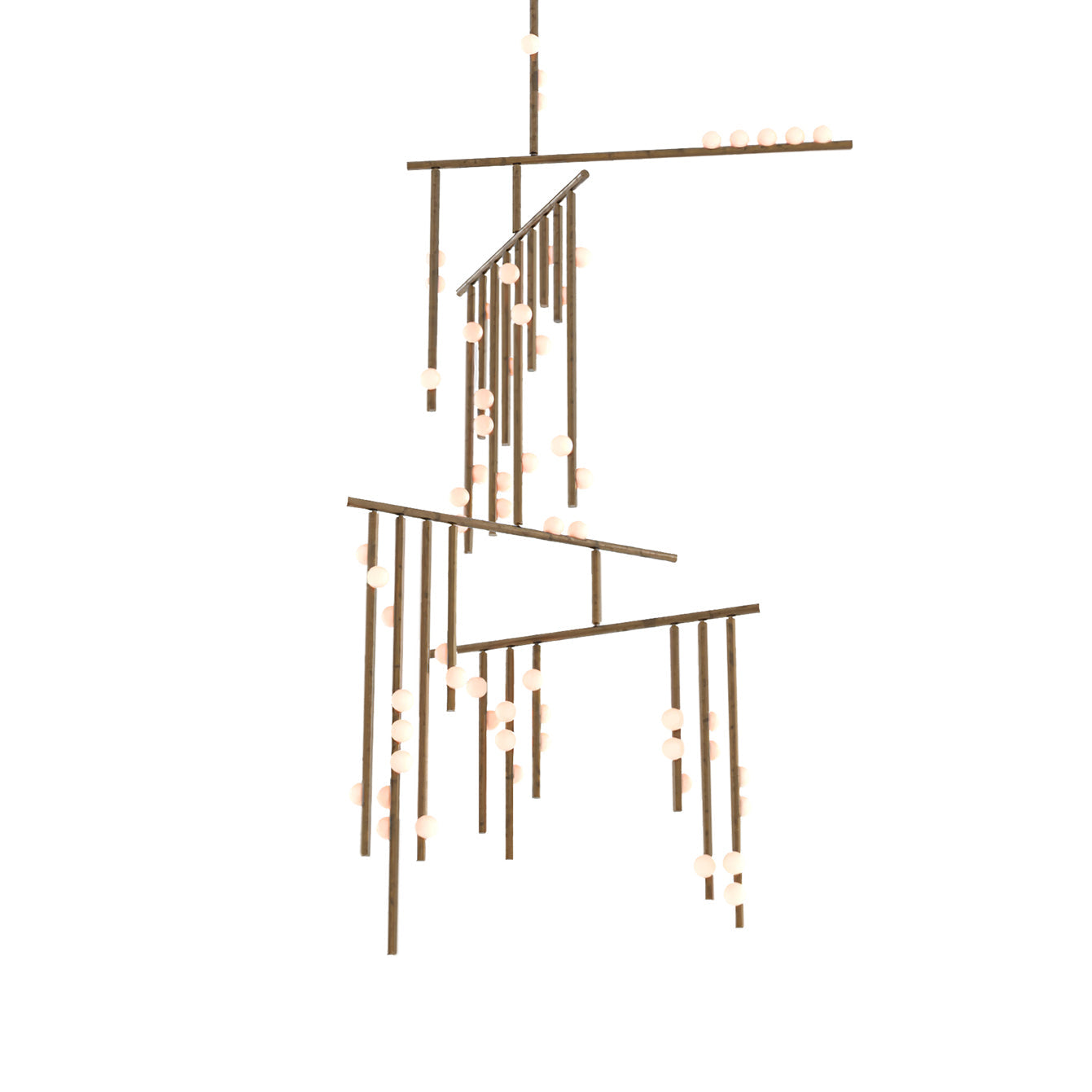 Orbis Moderne Minimaliste Baisse Système Antique Verre Lustre - Neutralighting