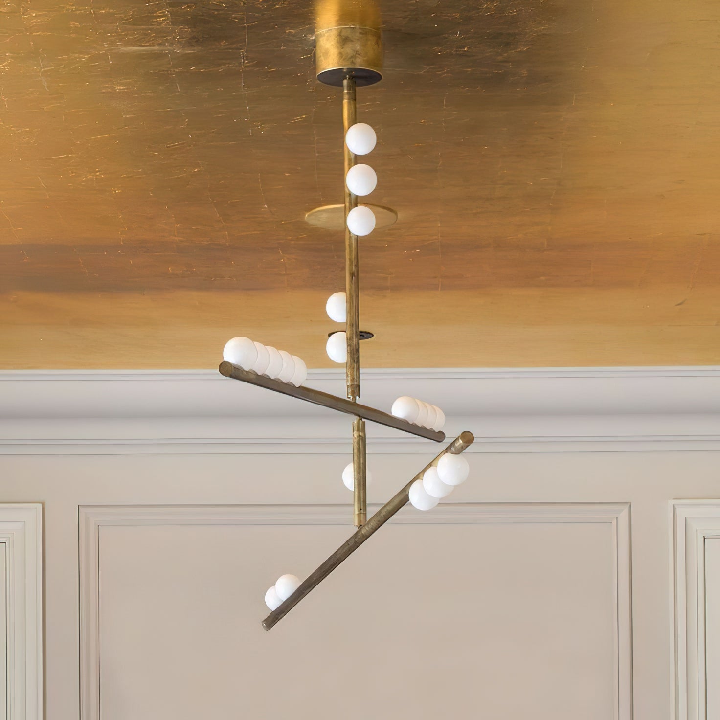 Orbis Moderne Minimaliste Baisse Système Antique Verre Lustre - Neutralighting