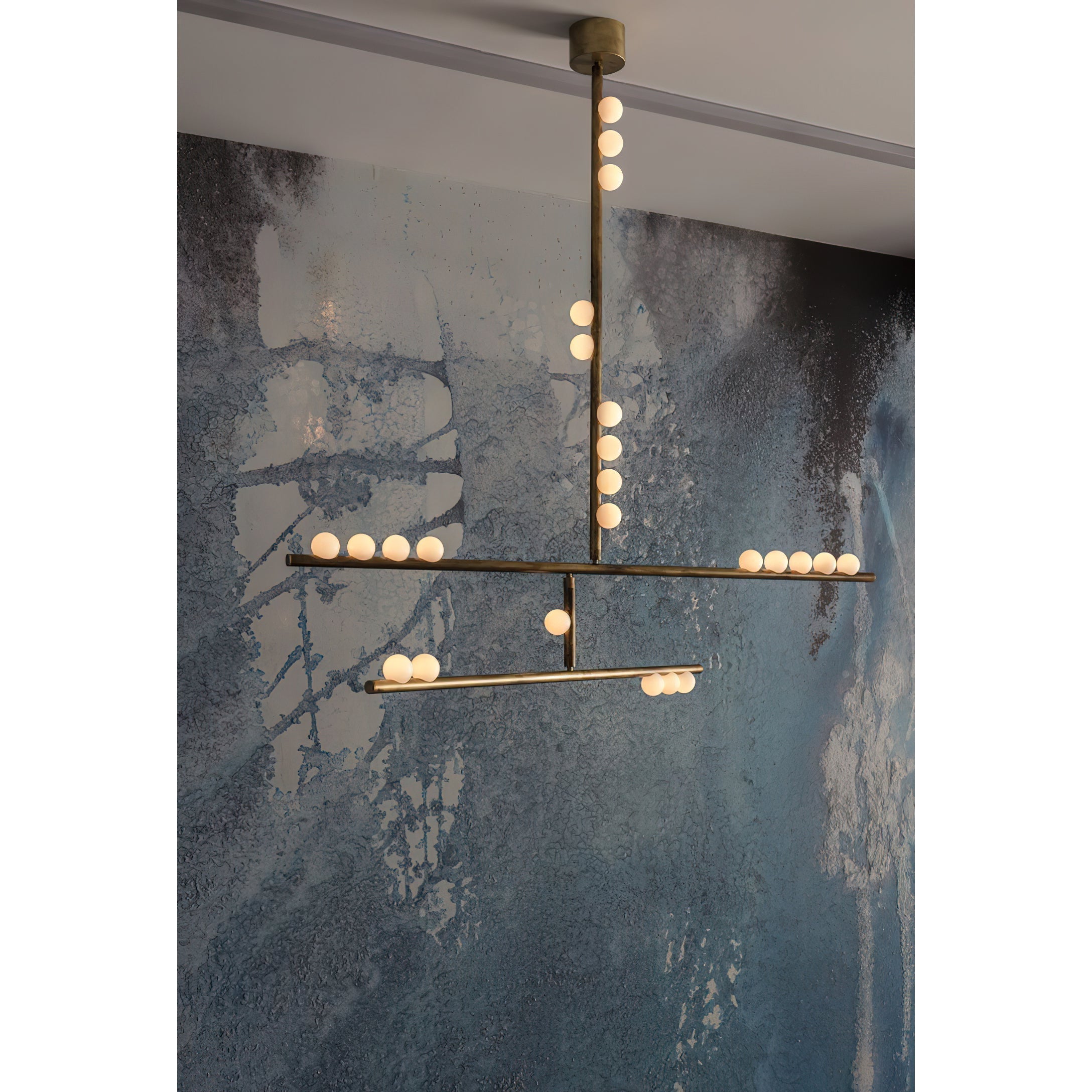 Orbis Moderne Minimaliste Baisse Système Antique Verre Lustre - Neutralighting