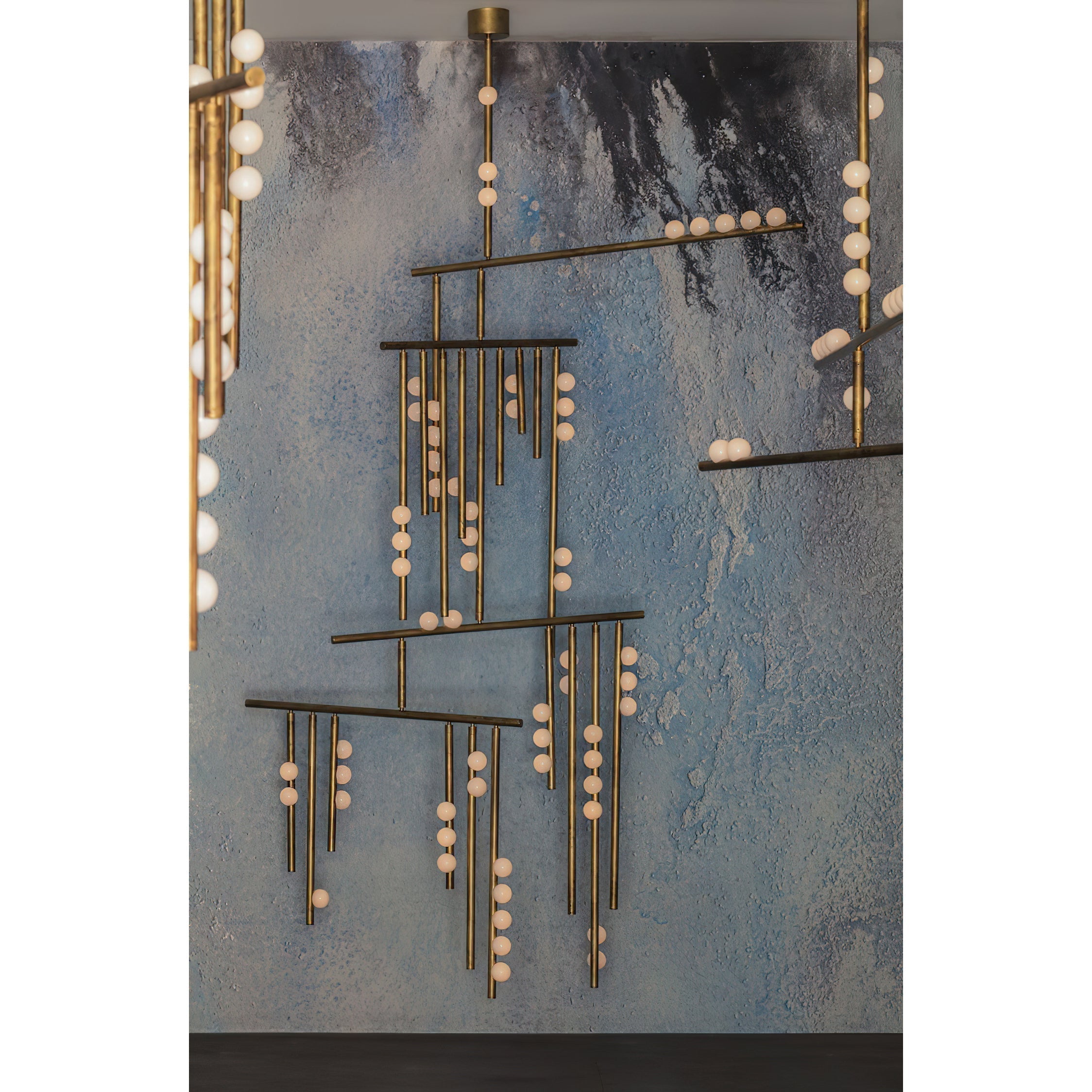 Orbis Moderne Minimaliste Baisse Système Antique Verre Lustre - Neutralighting