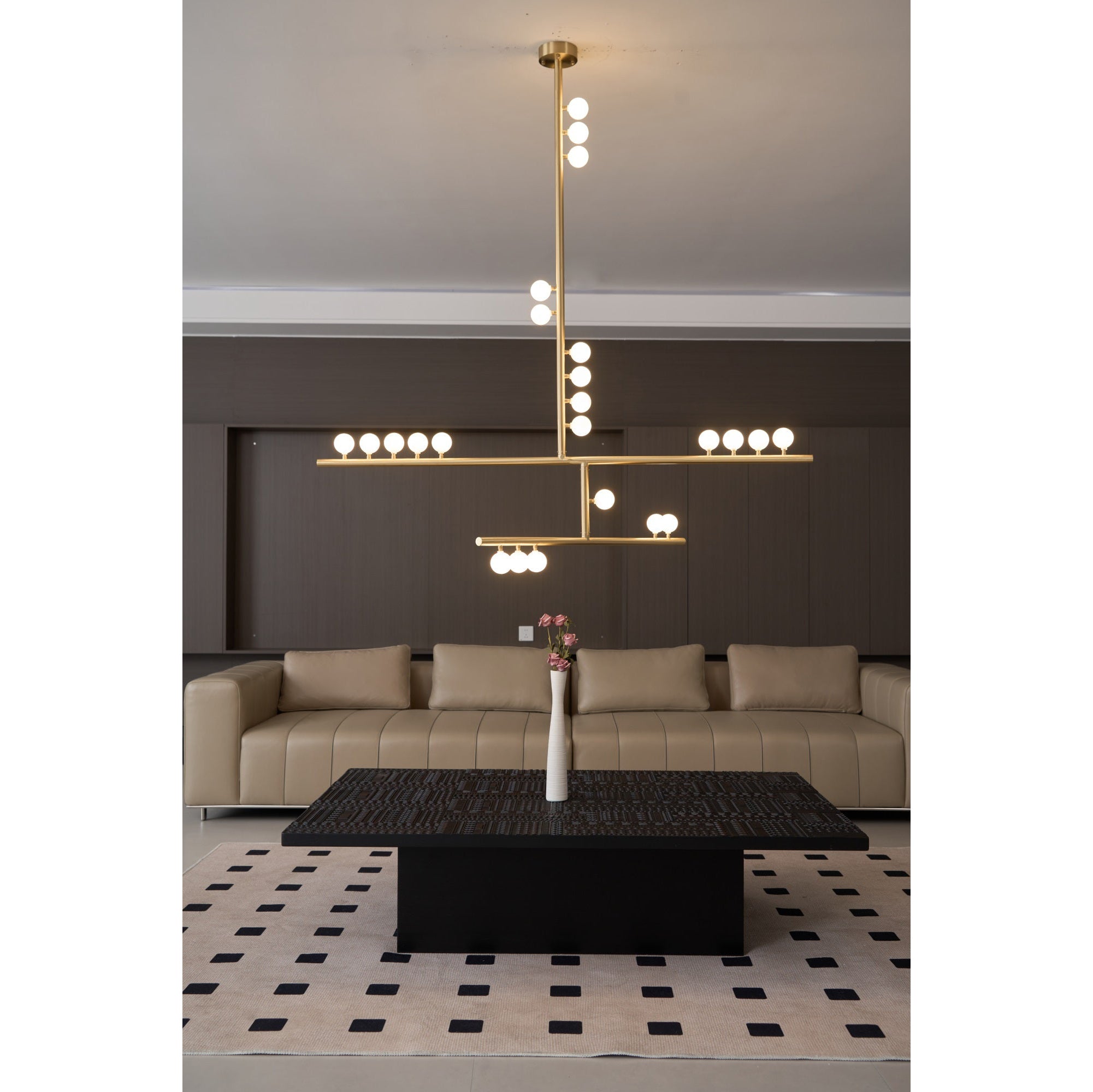 Orbis Moderne Minimaliste Baisse Système Antique Verre Lustre - Neutralighting