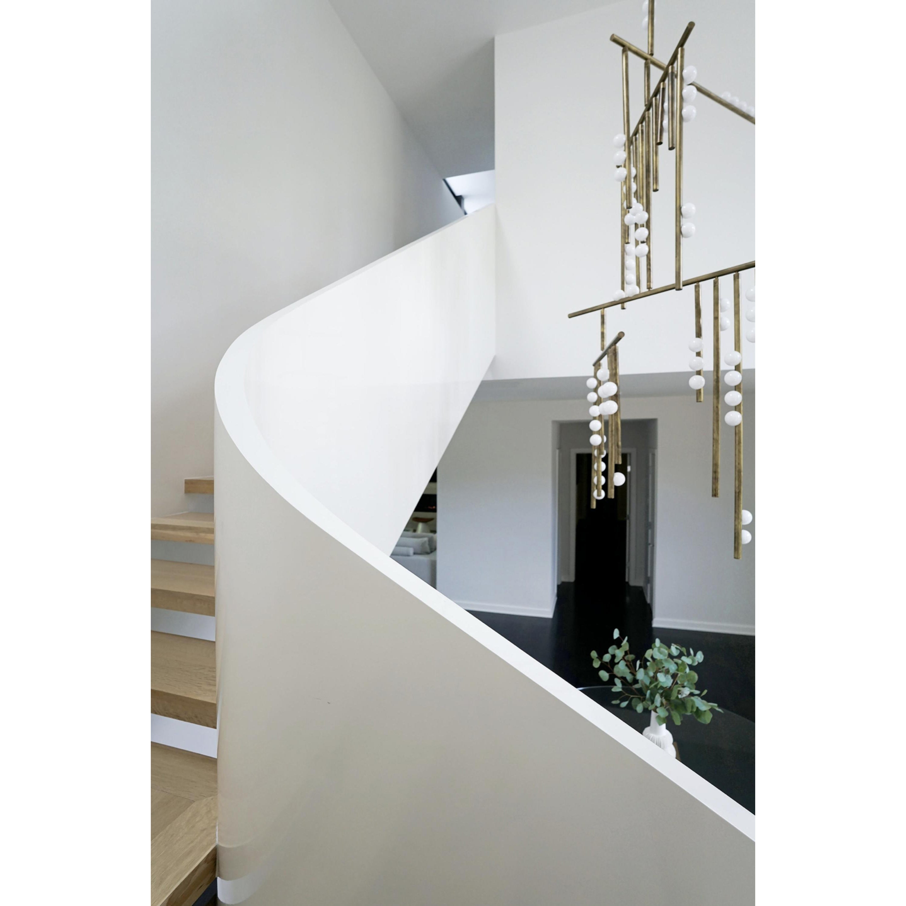 Orbis Moderne Minimaliste Baisse Système Antique Verre Lustre - Neutralighting