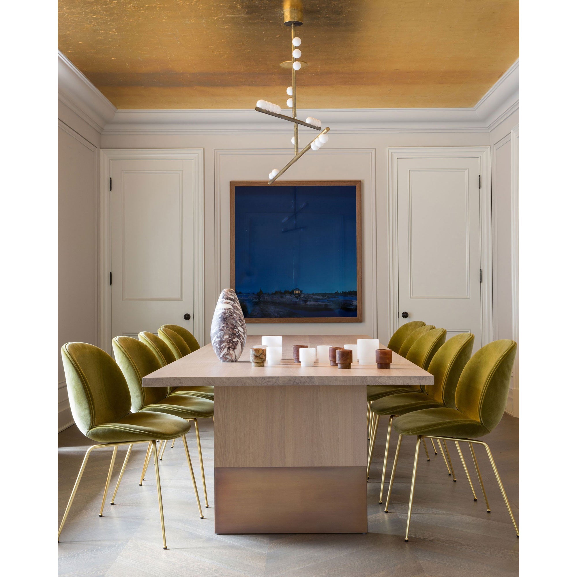 Orbis Moderne Minimaliste Baisse Système Antique Verre Lustre - Neutralighting