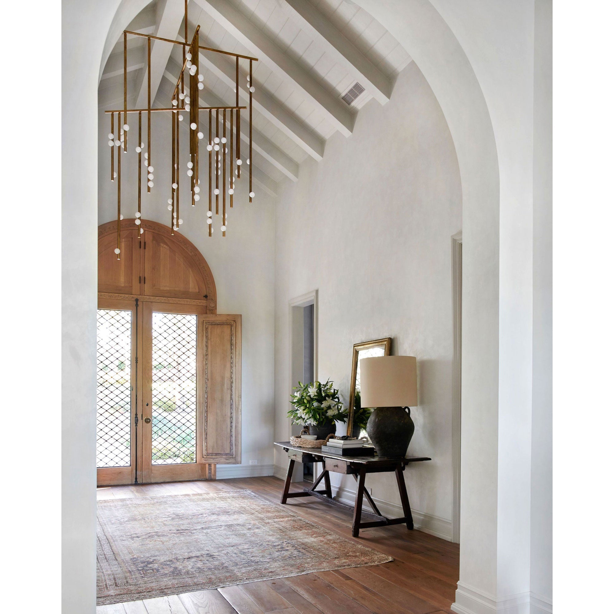 Orbis Moderne Minimaliste Baisse Système Antique Verre Lustre - Neutralighting