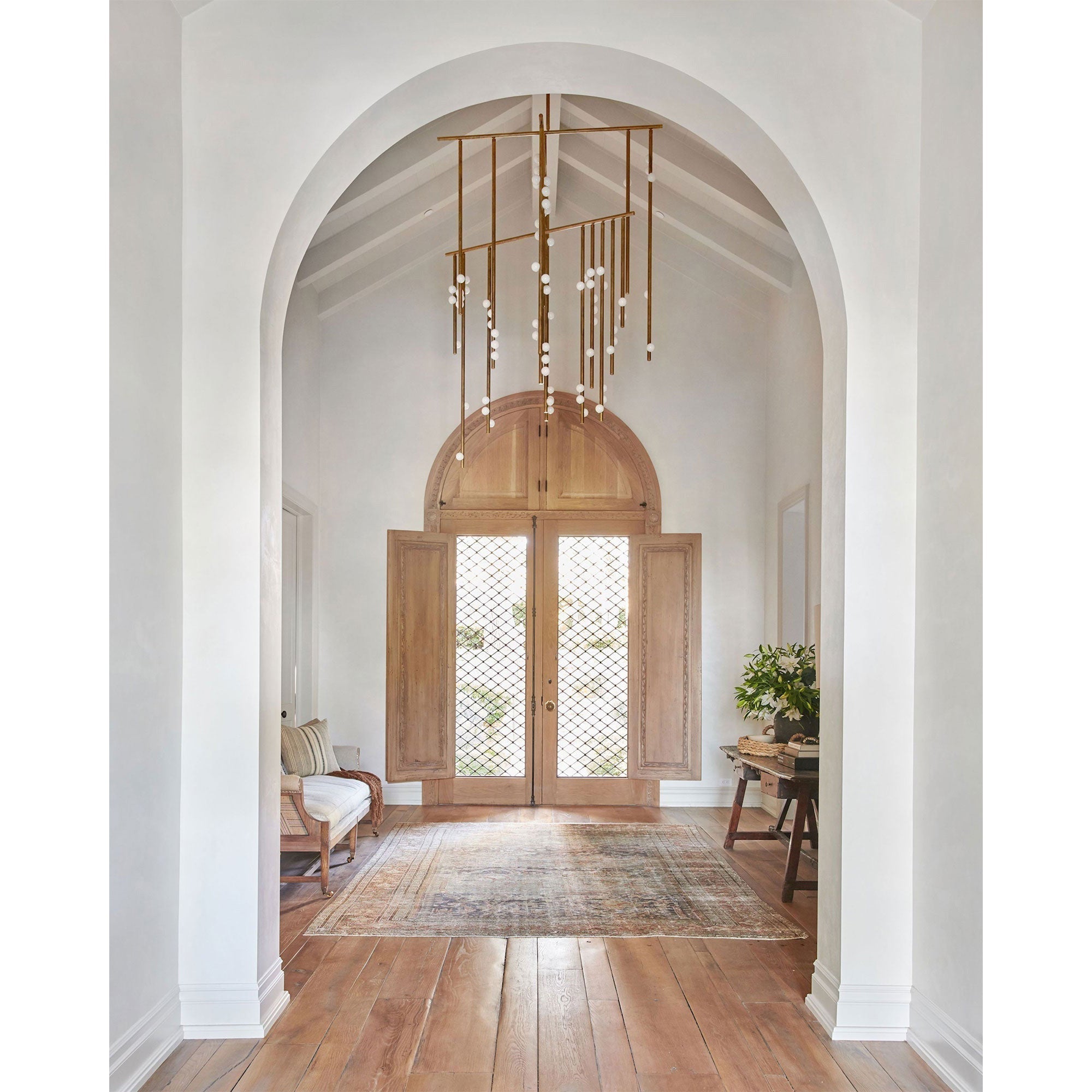 Orbis Moderne Minimaliste Baisse Système Antique Verre Lustre - Neutralighting