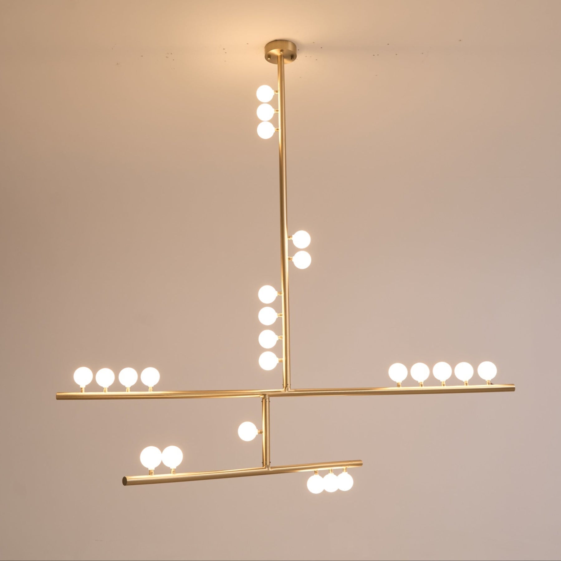 Orbis Moderne Minimaliste Baisse Système Antique Verre Lustre - Neutralighting