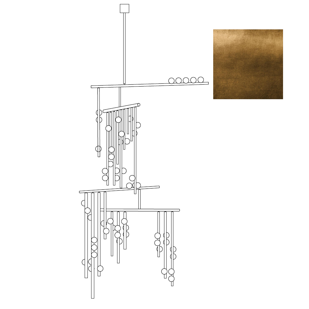 Orbis Moderne Minimaliste Baisse Système Antique Verre Lustre - Neutralighting