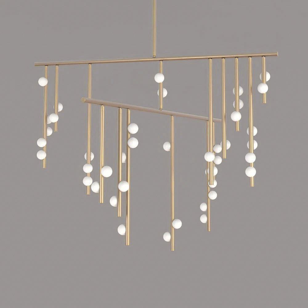 Orbis Moderne Minimaliste Baisse Système Antique Verre Lustre - Neutralighting