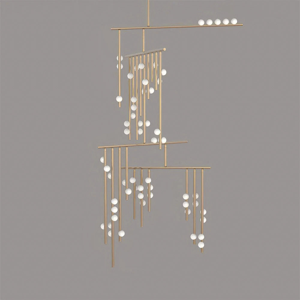 Orbis Moderne Minimaliste Baisse Système Antique Verre Lustre - Neutralighting