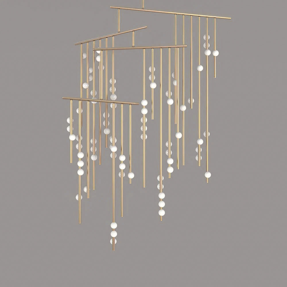 Orbis Moderne Minimaliste Baisse Système Antique Verre Lustre - Neutralighting