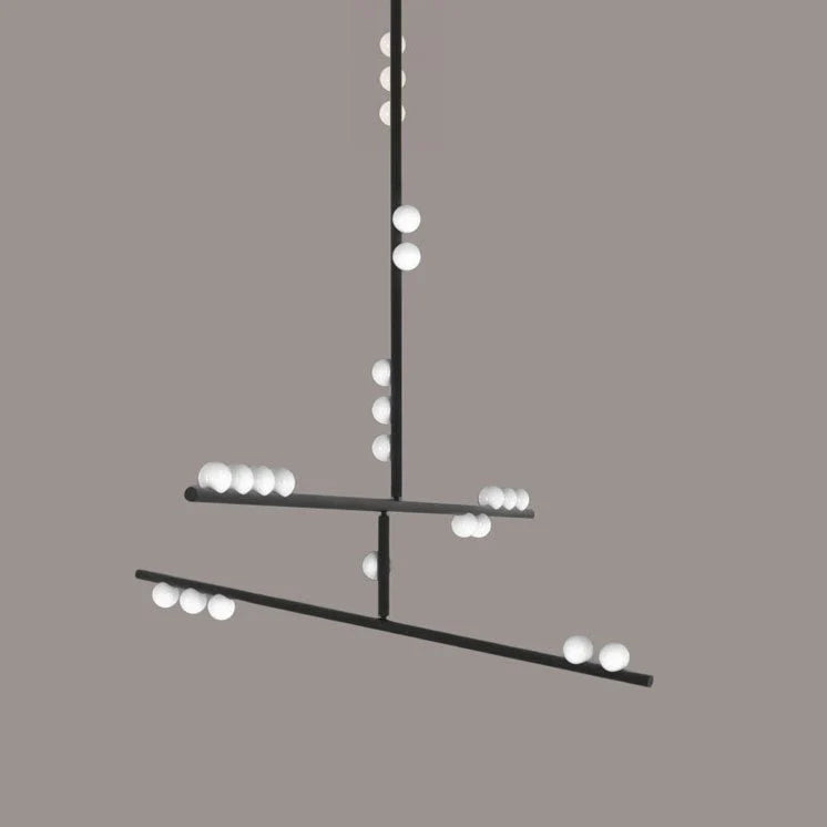 Orbis Moderne Minimaliste Baisse Système Antique Verre Lustre - Neutralighting
