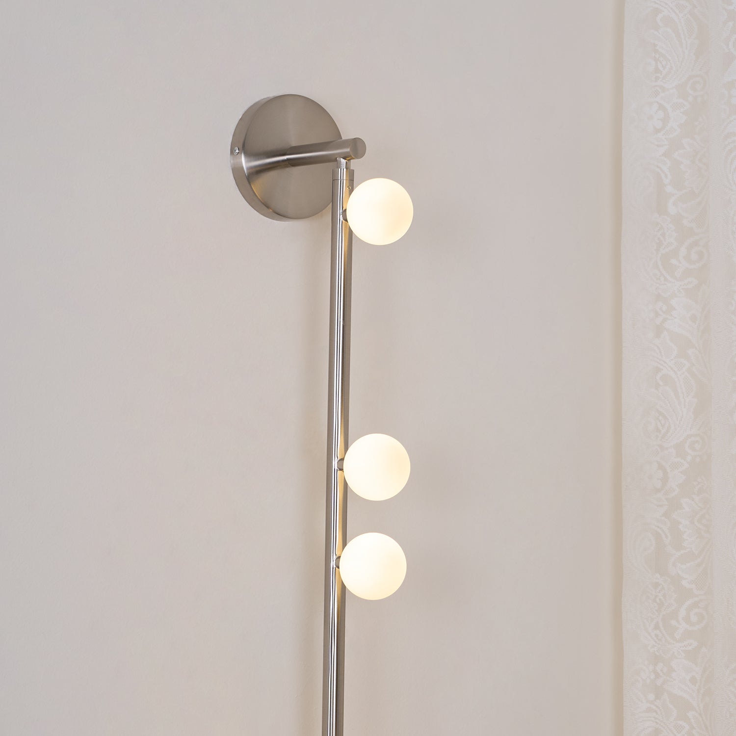 Pamela Tube Plug-in Brass Glass Wall Lamp - Neutralighting