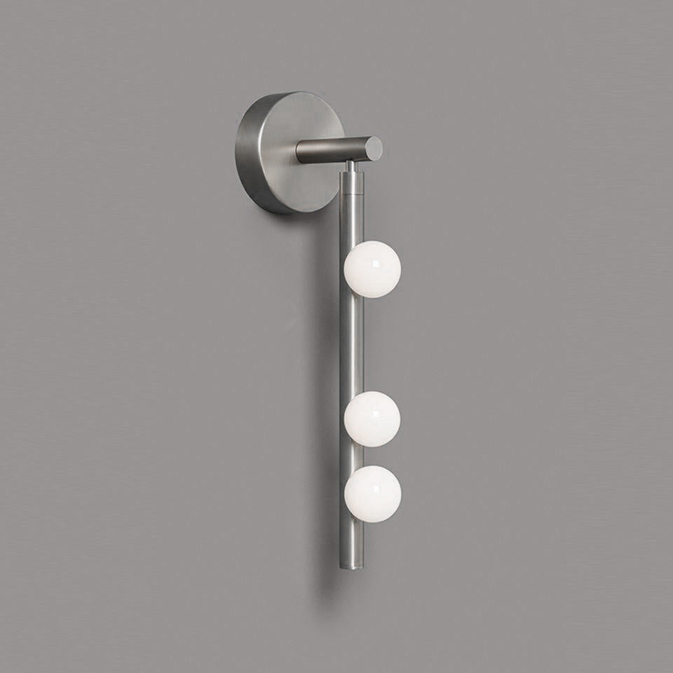 Pamela Tube Plug-in Brass Glass Wall Lamp - Neutralighting