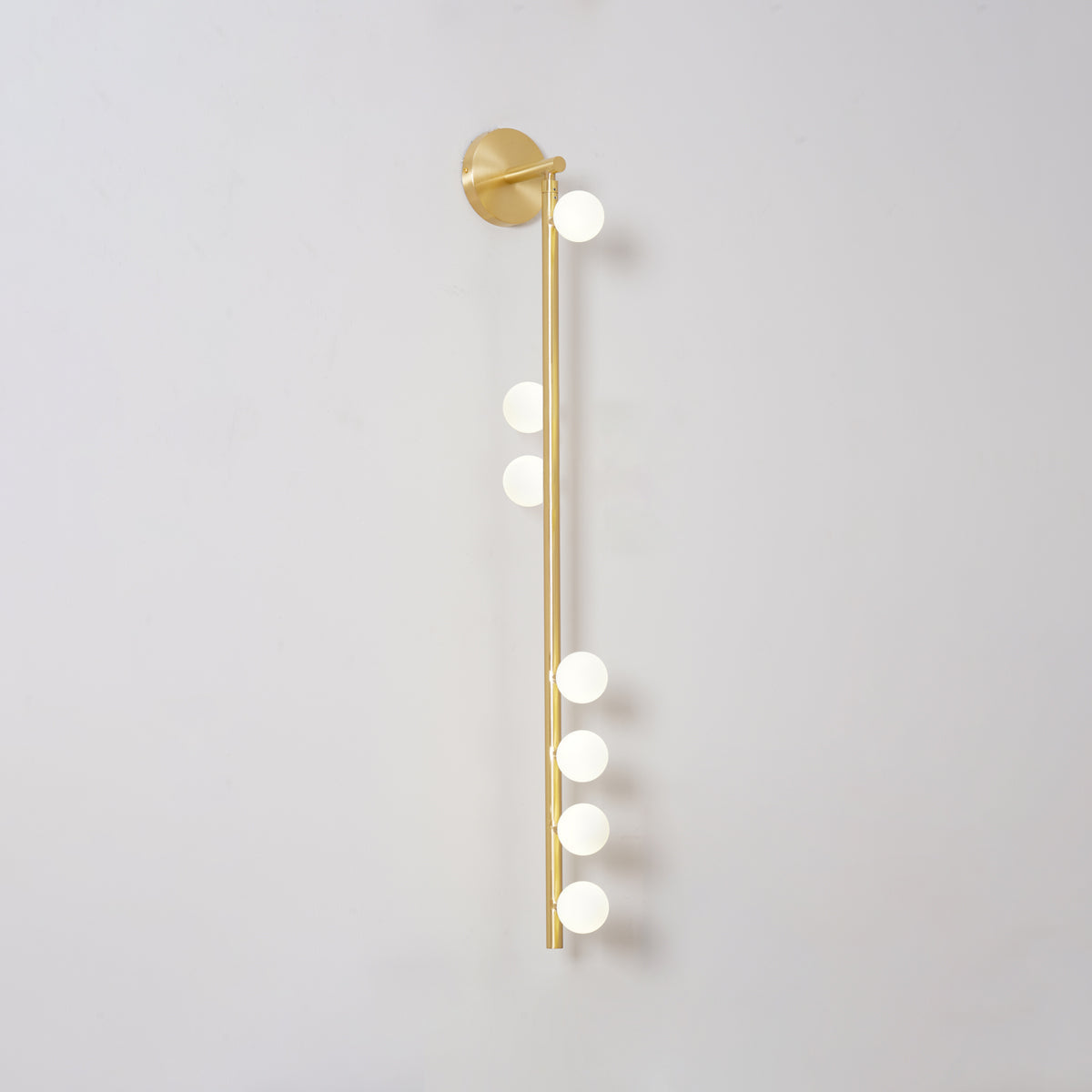 Pamela Tube Plug-in Brass Glass Wall Lamp - Neutralighting