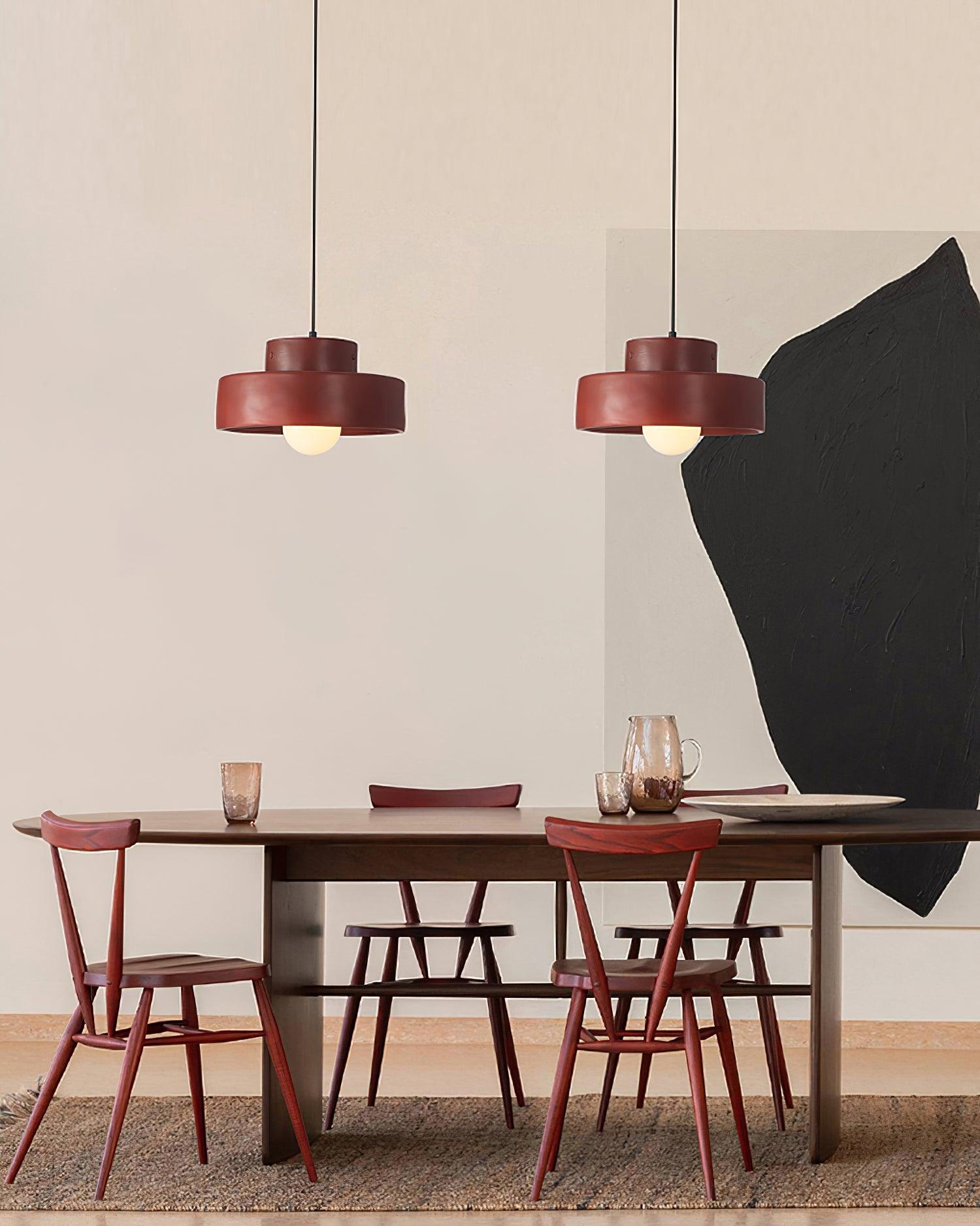 Bray Pendant Lamp Double Layers Resin - Letslighting