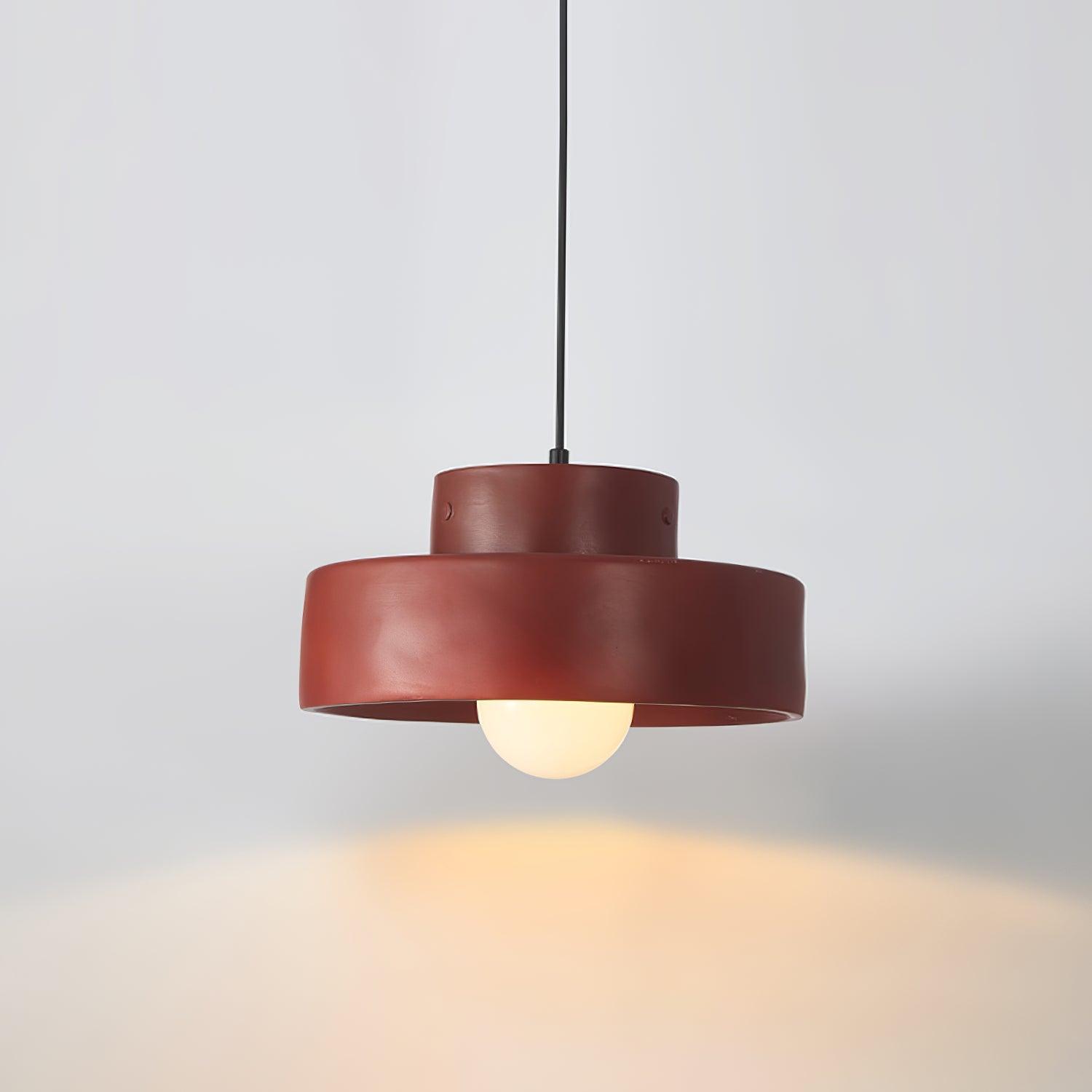 Bray Pendant Lamp Double Layers Resin - Letslighting