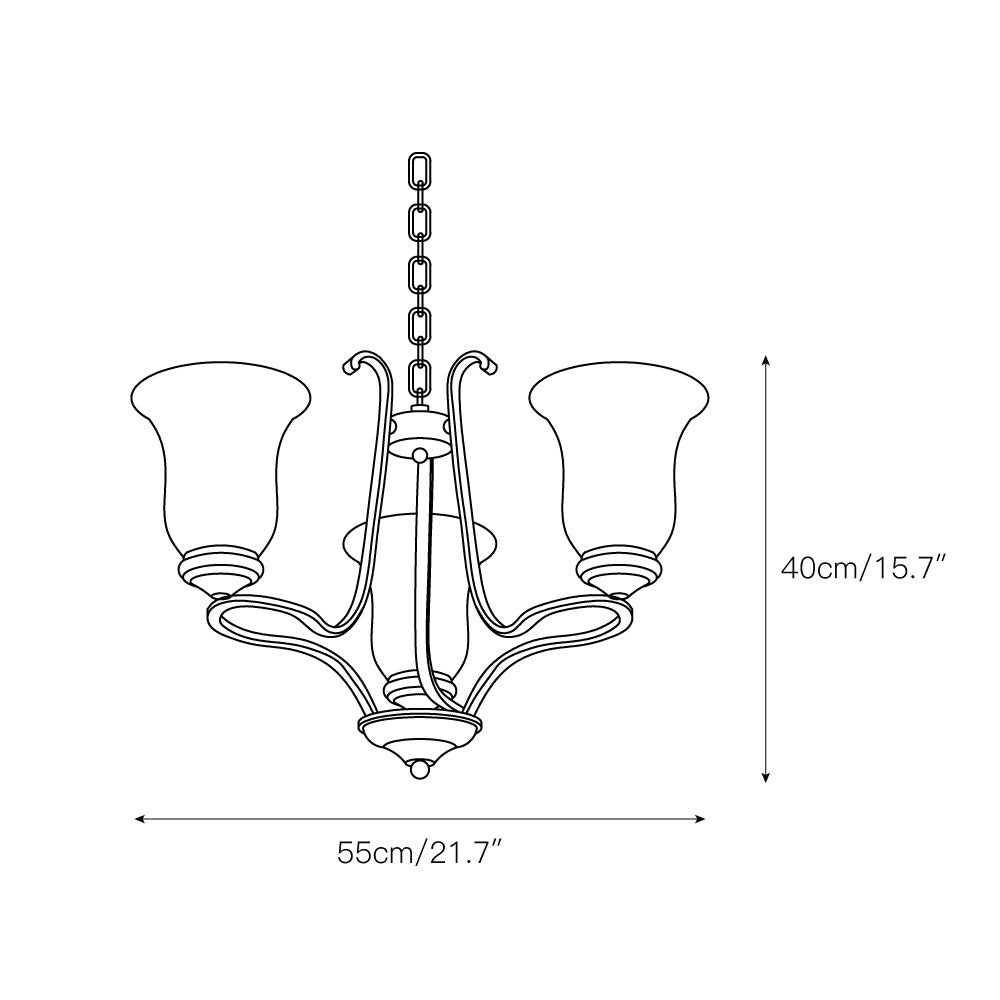 Ethos Prime Élégance Laiton Métal Verre Lustre - Neutralighting