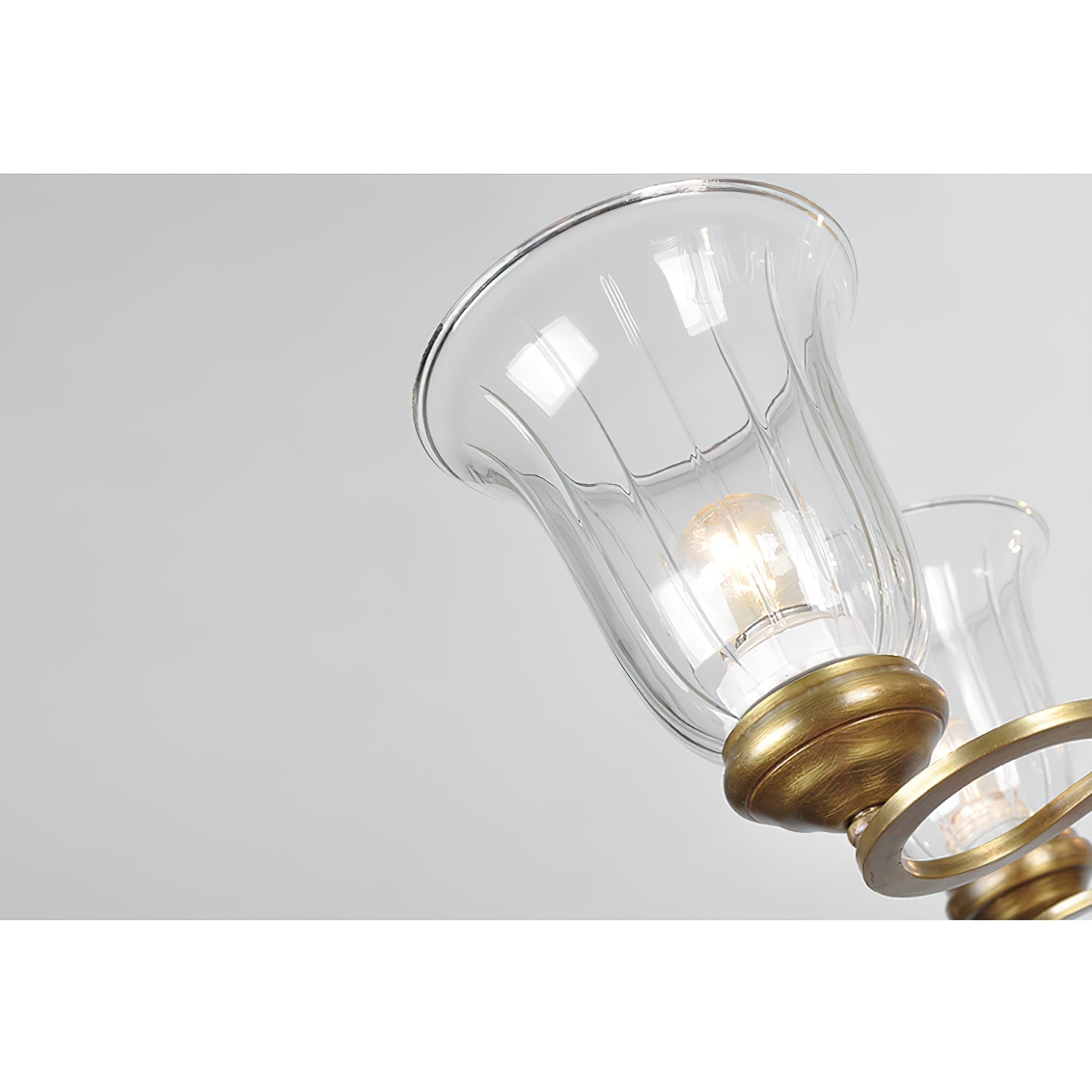 Ethos Prime Élégance Laiton Métal Verre Lustre - Neutralighting