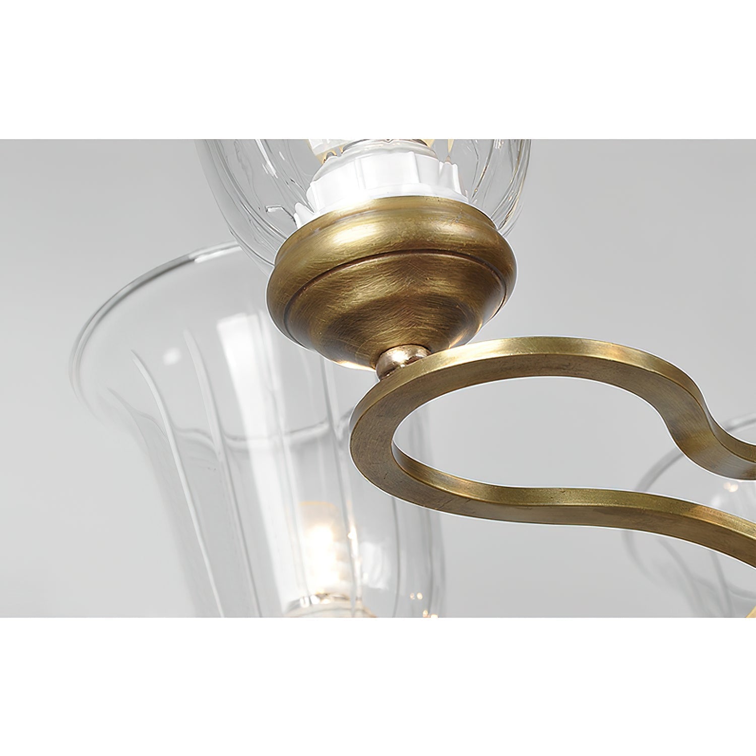 Ethos Prime Élégance Laiton Métal Verre Lustre - Neutralighting