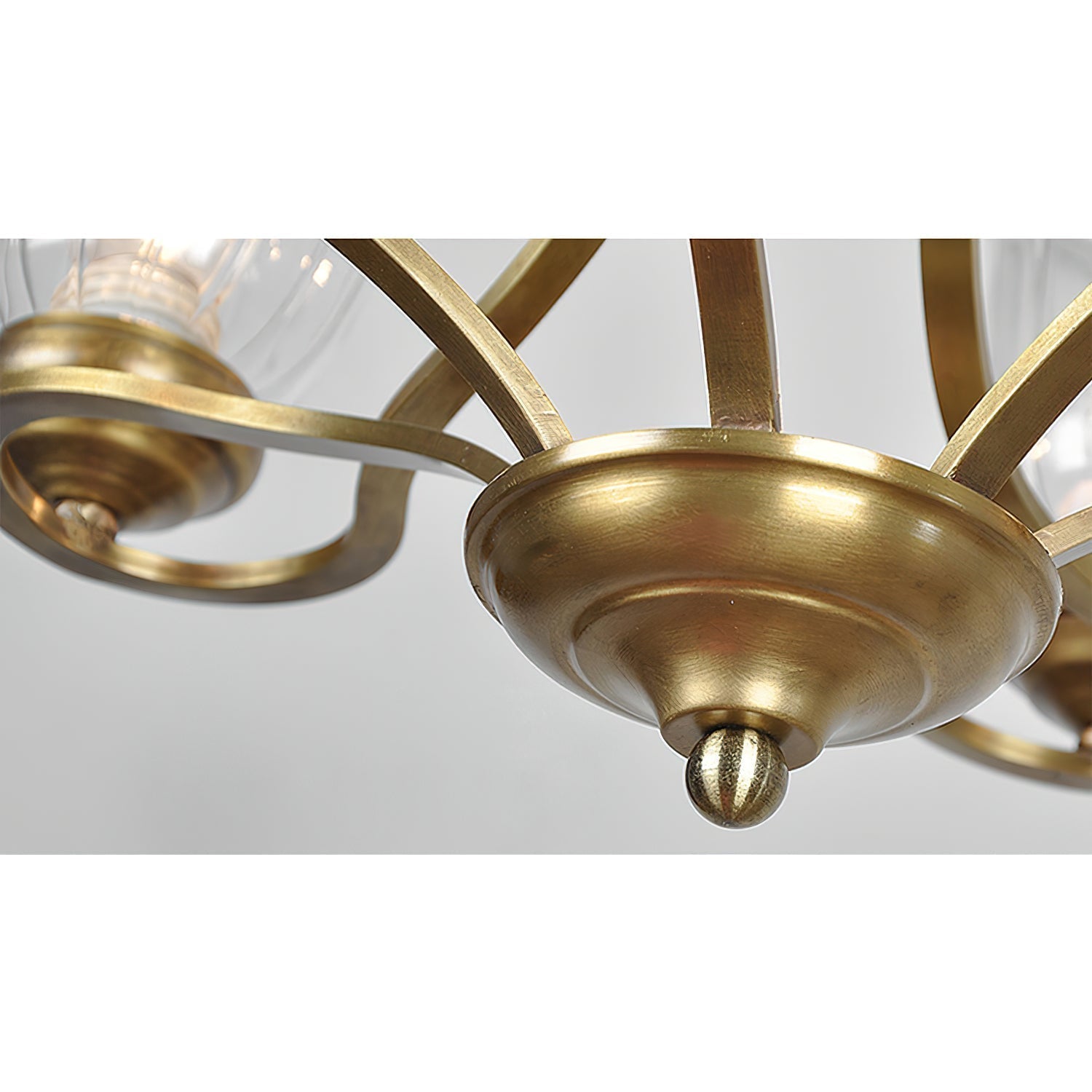 Ethos Prime Élégance Laiton Métal Verre Lustre - Neutralighting