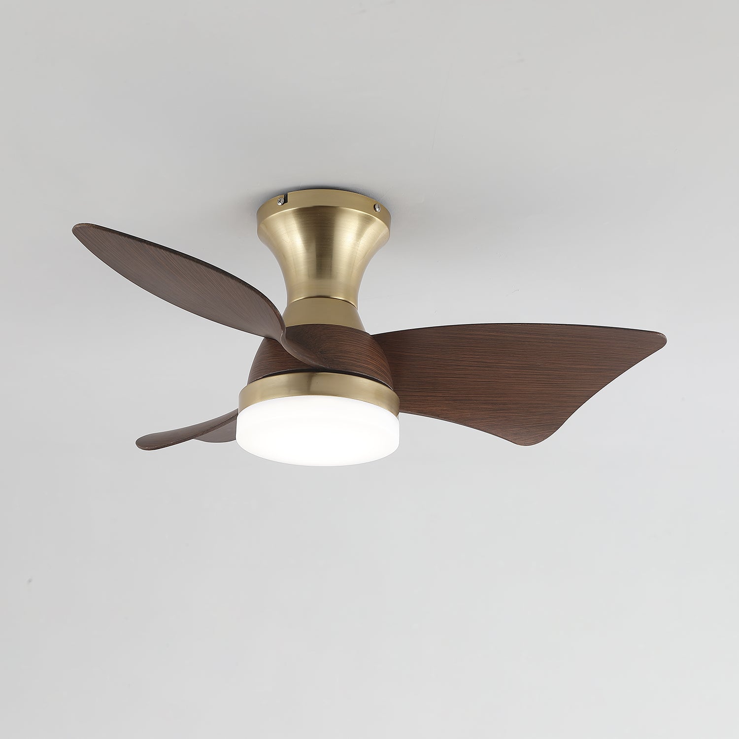 Plafonnier Ventilateur Aureon Moderne en Bois, montrant le flux d'air