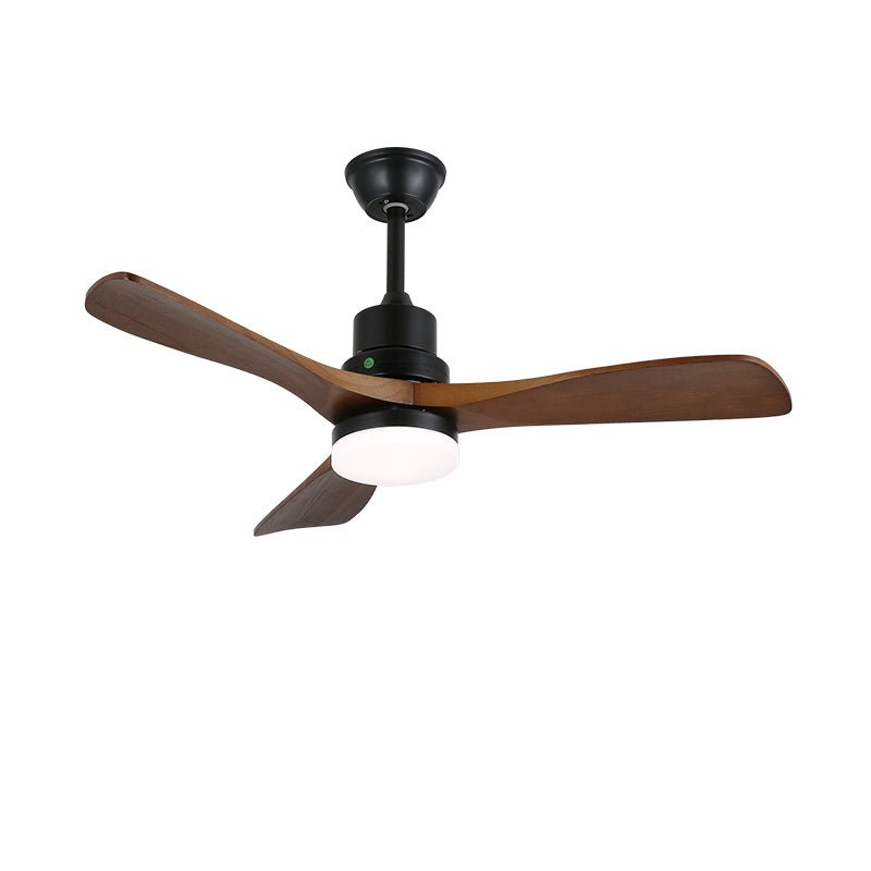 Ventilateur de plafond moderne Kaelen finition Nickel Brossé