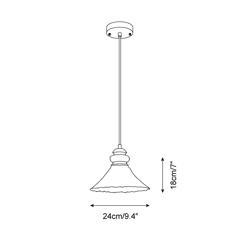 Brenna Suspension Accent en Verre Texturé - Neutralighting