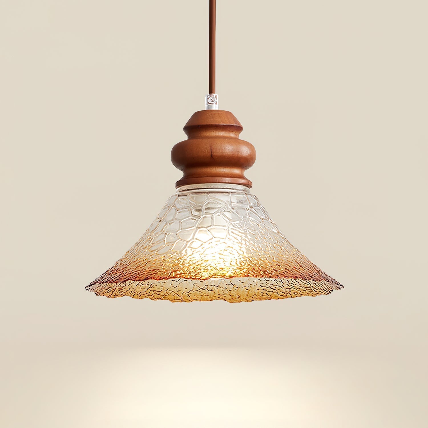 Brenna Suspension Accent en Verre Texturé - Neutralighting
