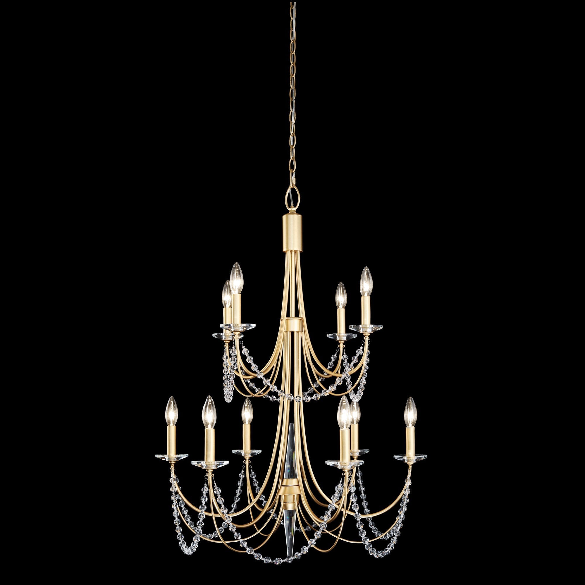 Purelux Postmodern Luxe Laiton Métal Cristal Lustre - Neutralighting