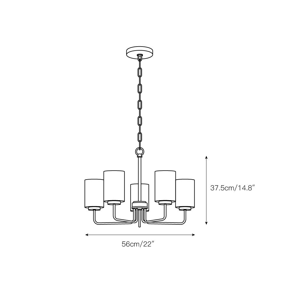 Neva Lustre Métal Noir Verre Minimaliste Moderne - Neutralighting
