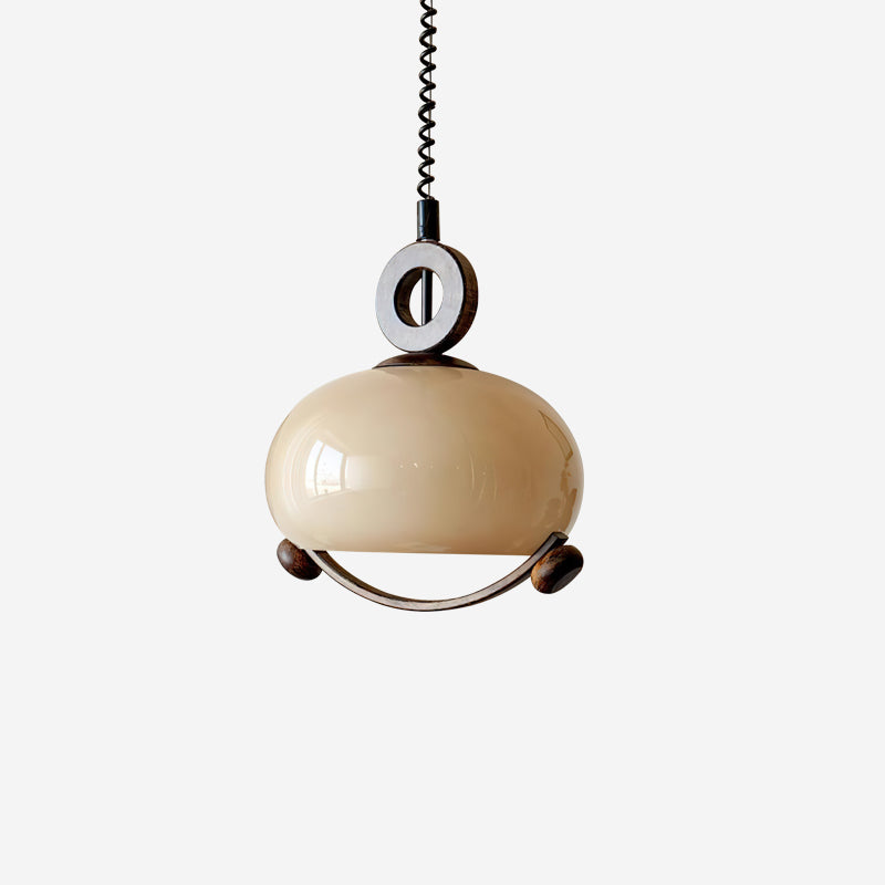 Briette Suspension Lampe Bois Arrondi Vintage - Neutralighting