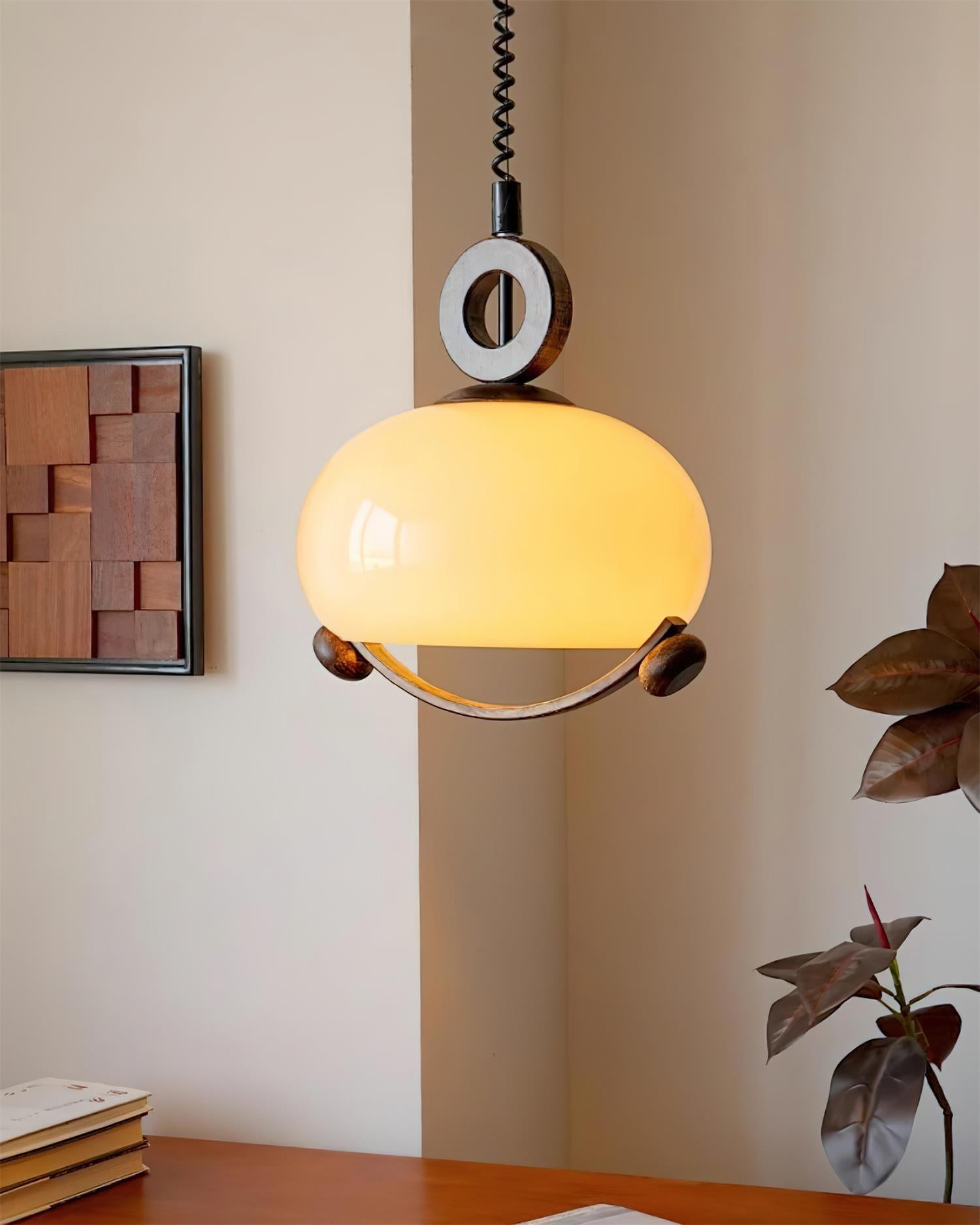 Briette Suspension Lampe Bois Arrondi Vintage - Neutralighting