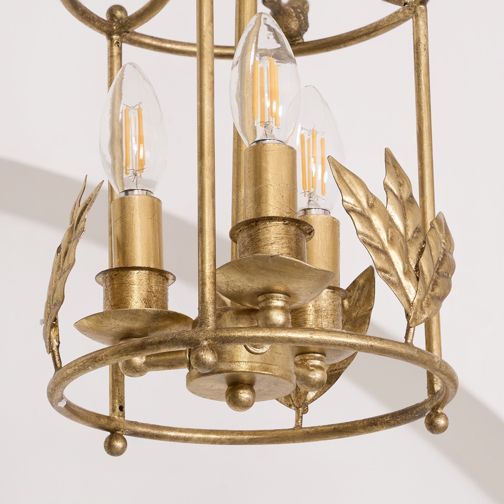 Hylite Suspension Lanterne Métal Doré Industrielle Vintage - Neutralighting