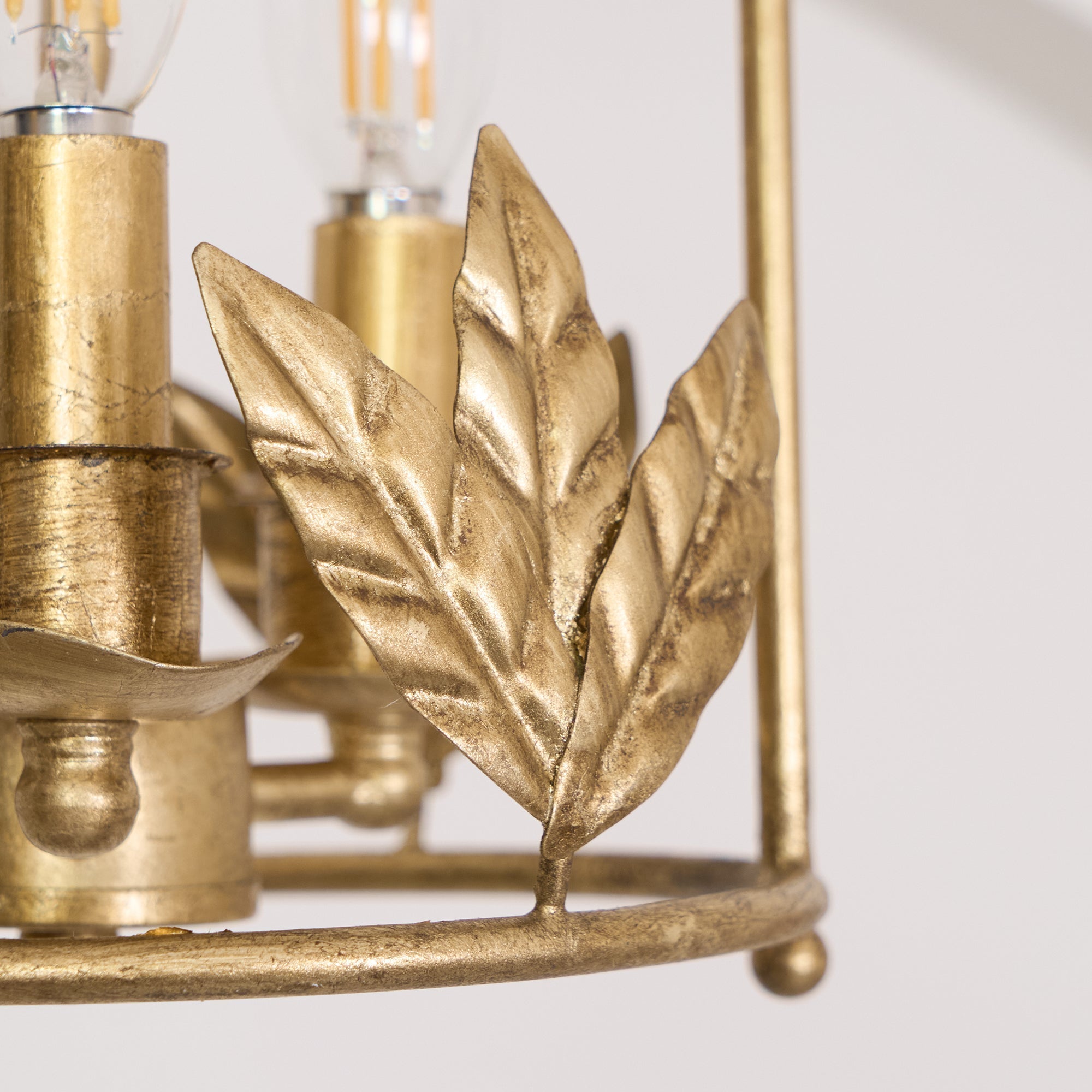 Hylite Suspension Lanterne Métal Doré Industrielle Vintage - Neutralighting