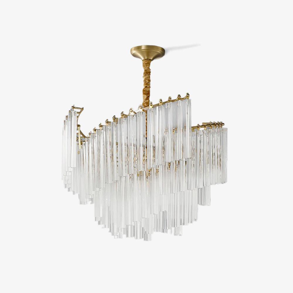 Ilsoris Lustre Postmoderne de Luxe en Cristal Brinicle - Neutralighting