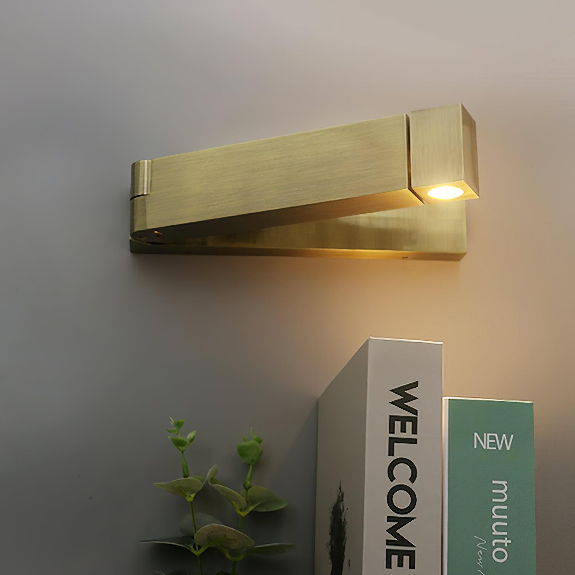 LED Wall Sconce Aluminum Alloy Body Matt Black Nickel Minimalist - Letslighting