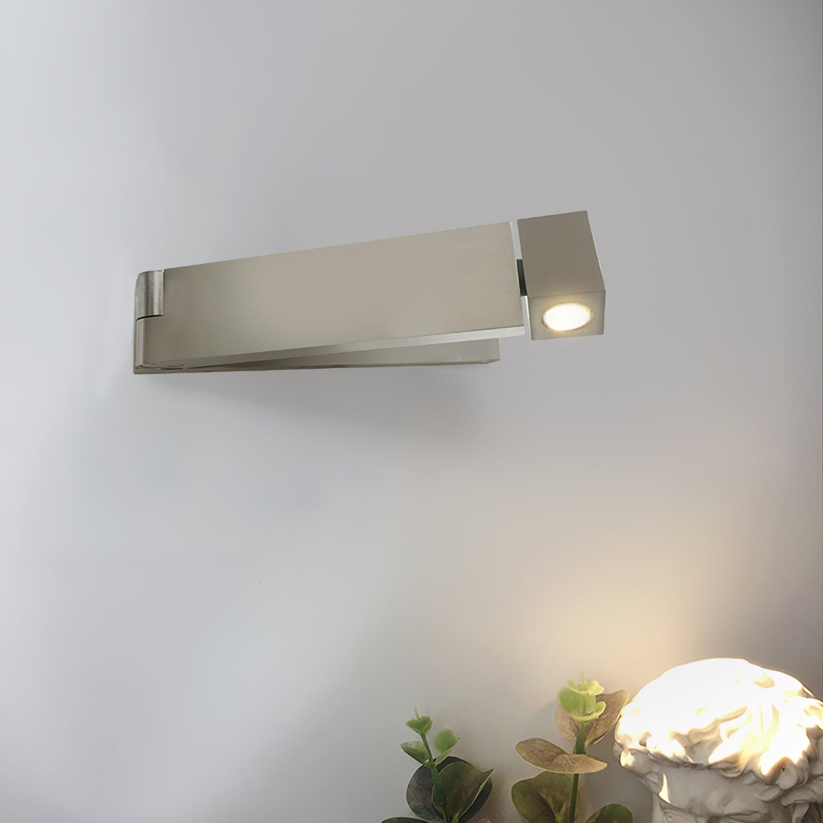 LED Wall Sconce Aluminum Alloy Body Matt Black Nickel Minimalist - Letslighting