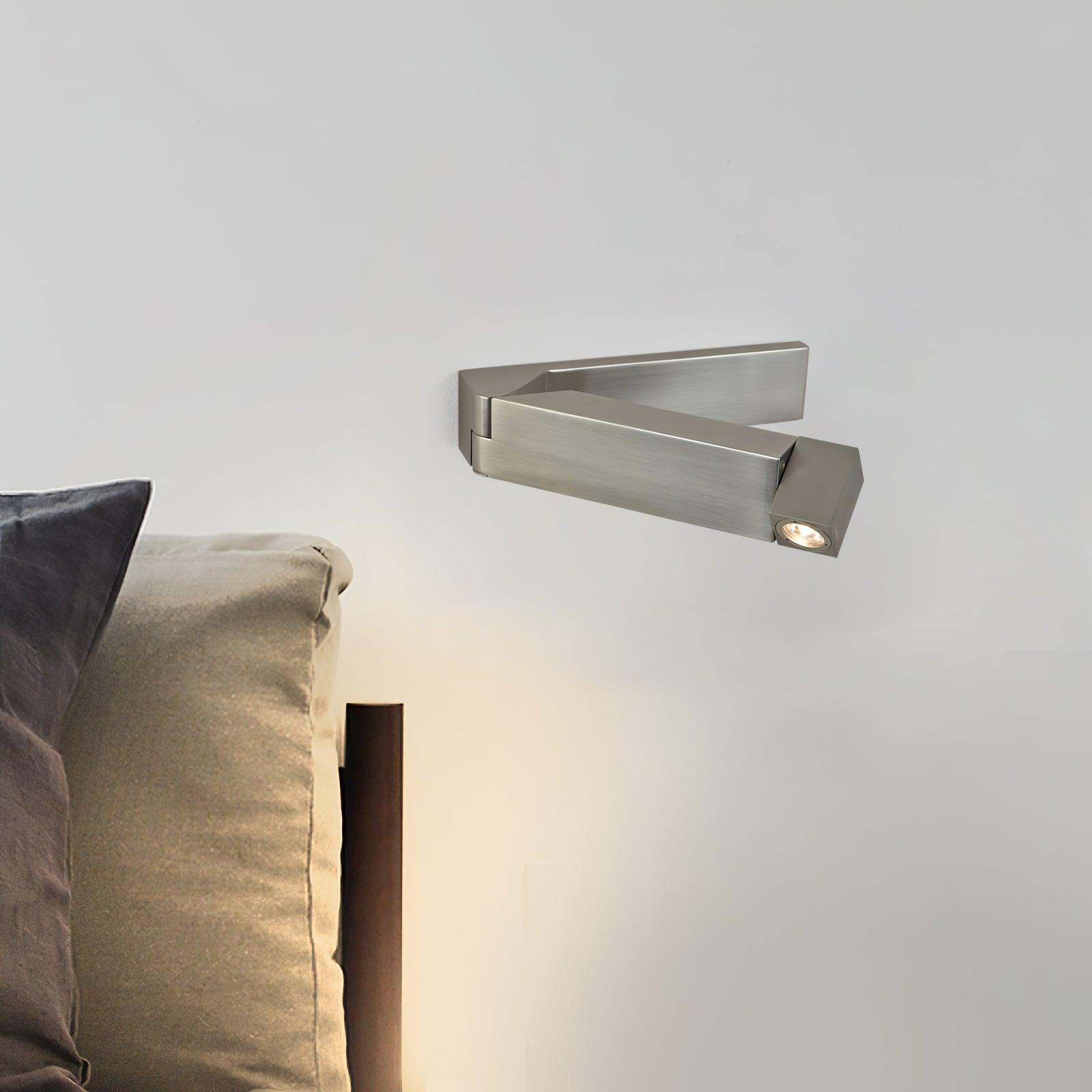 LED Wall Sconce Aluminum Alloy Body Matt Black Nickel Minimalist - Letslighting