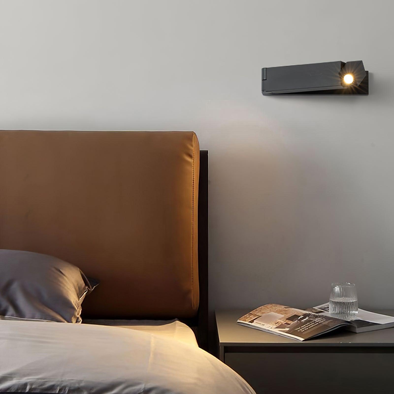 LED Wall Sconce Aluminum Alloy Body Matt Black Nickel Minimalist - Letslighting