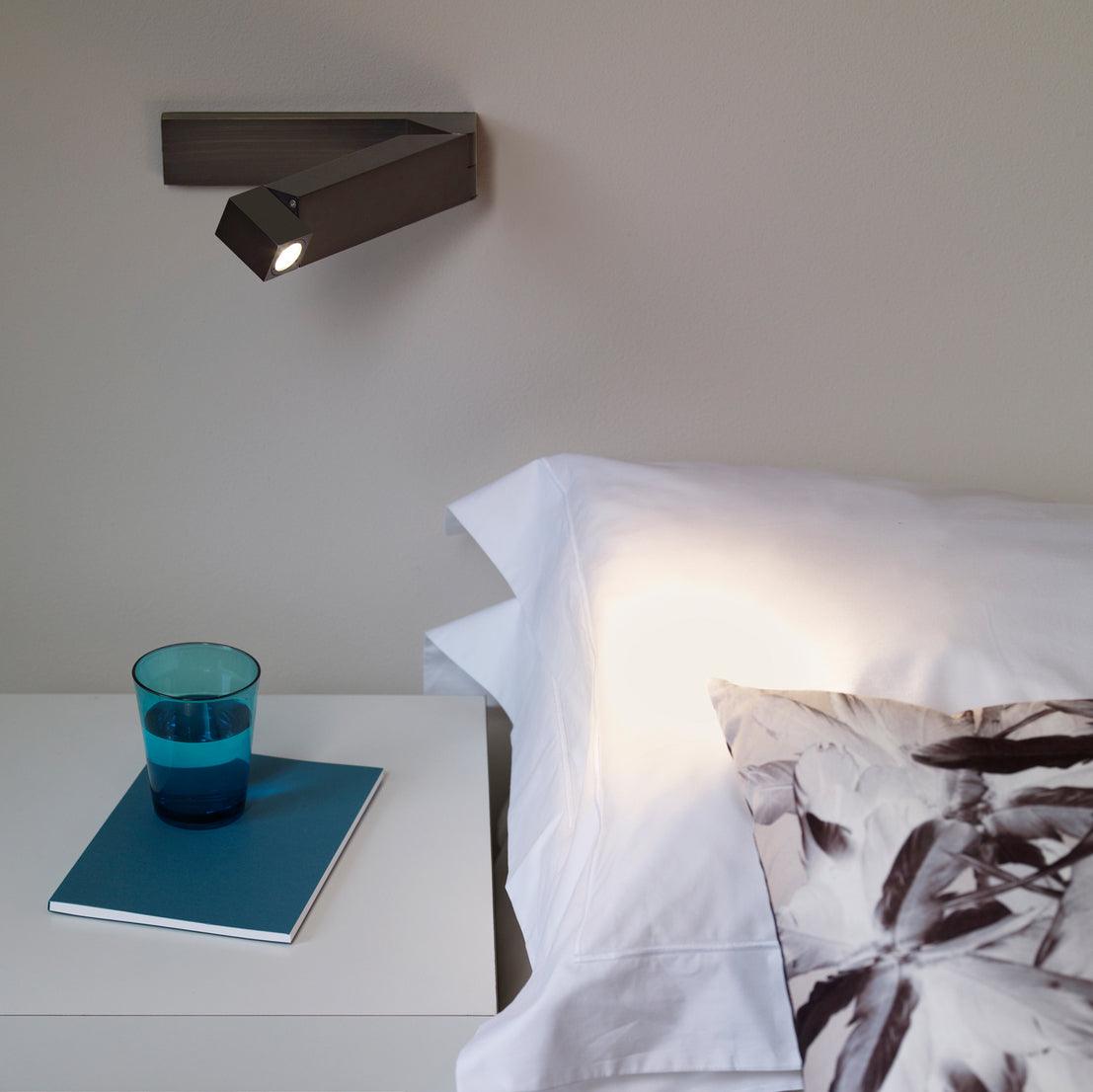 LED Wall Sconce Aluminum Alloy Body Matt Black Nickel Minimalist - Letslighting