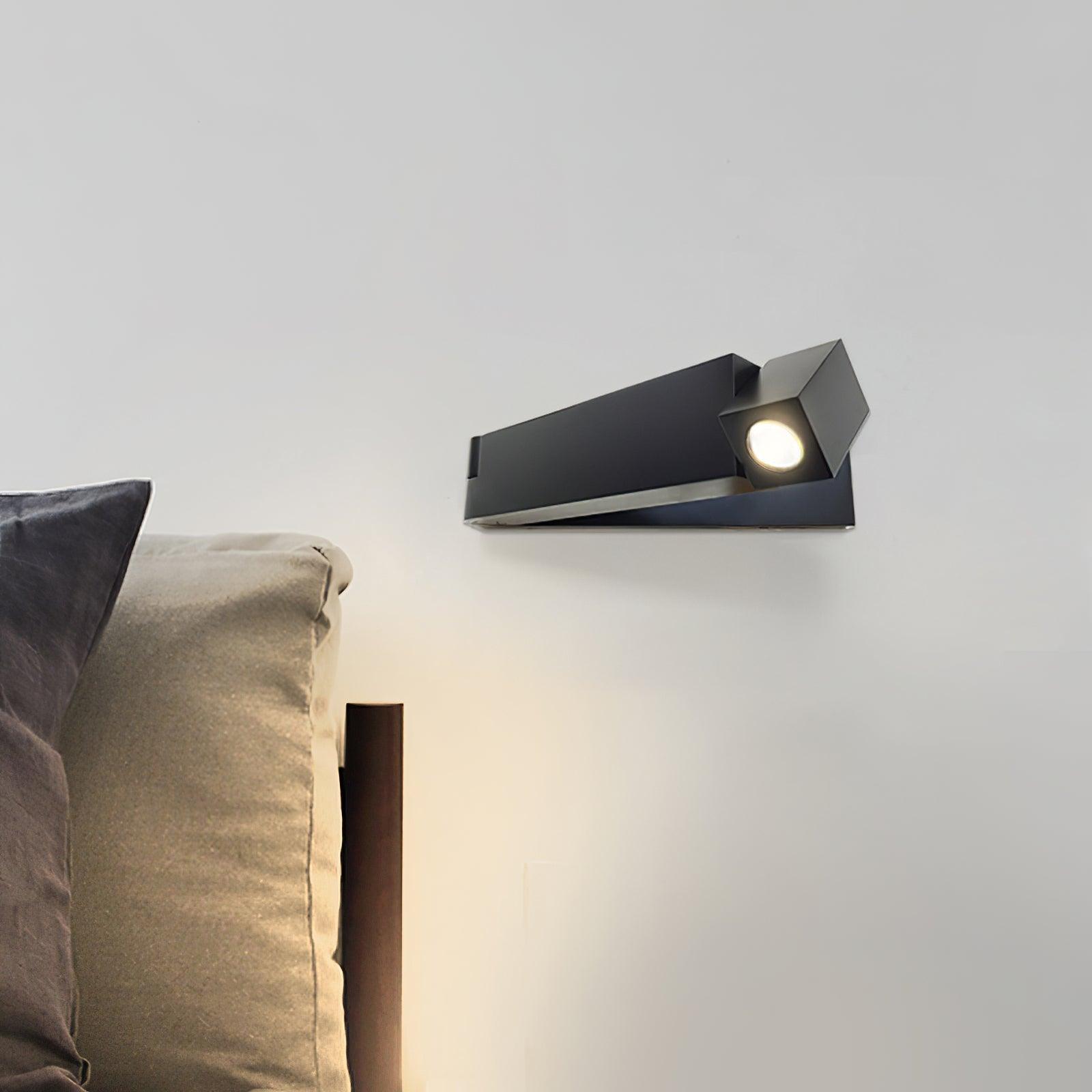 LED Wall Sconce Aluminum Alloy Body Matt Black Nickel Minimalist - Letslighting