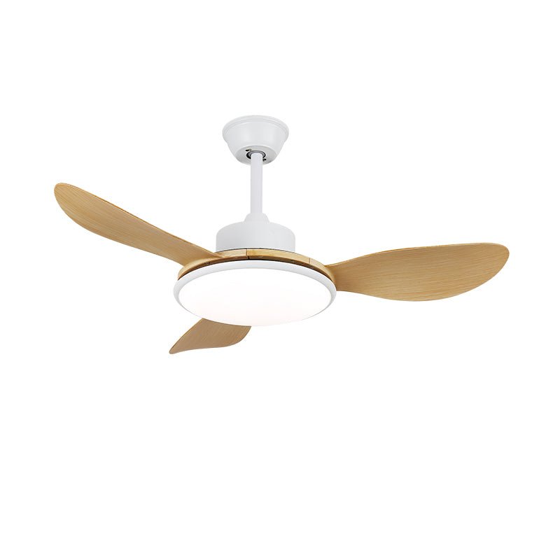 Plafonnier ventilateur Tirenor finition grain de bois Naturel