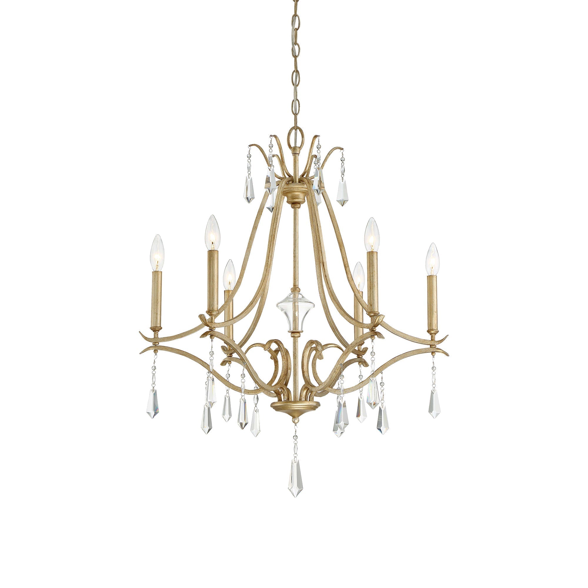 Lyra Postmodern Luxury Copper Crystal Chandelier - Lamp Copper