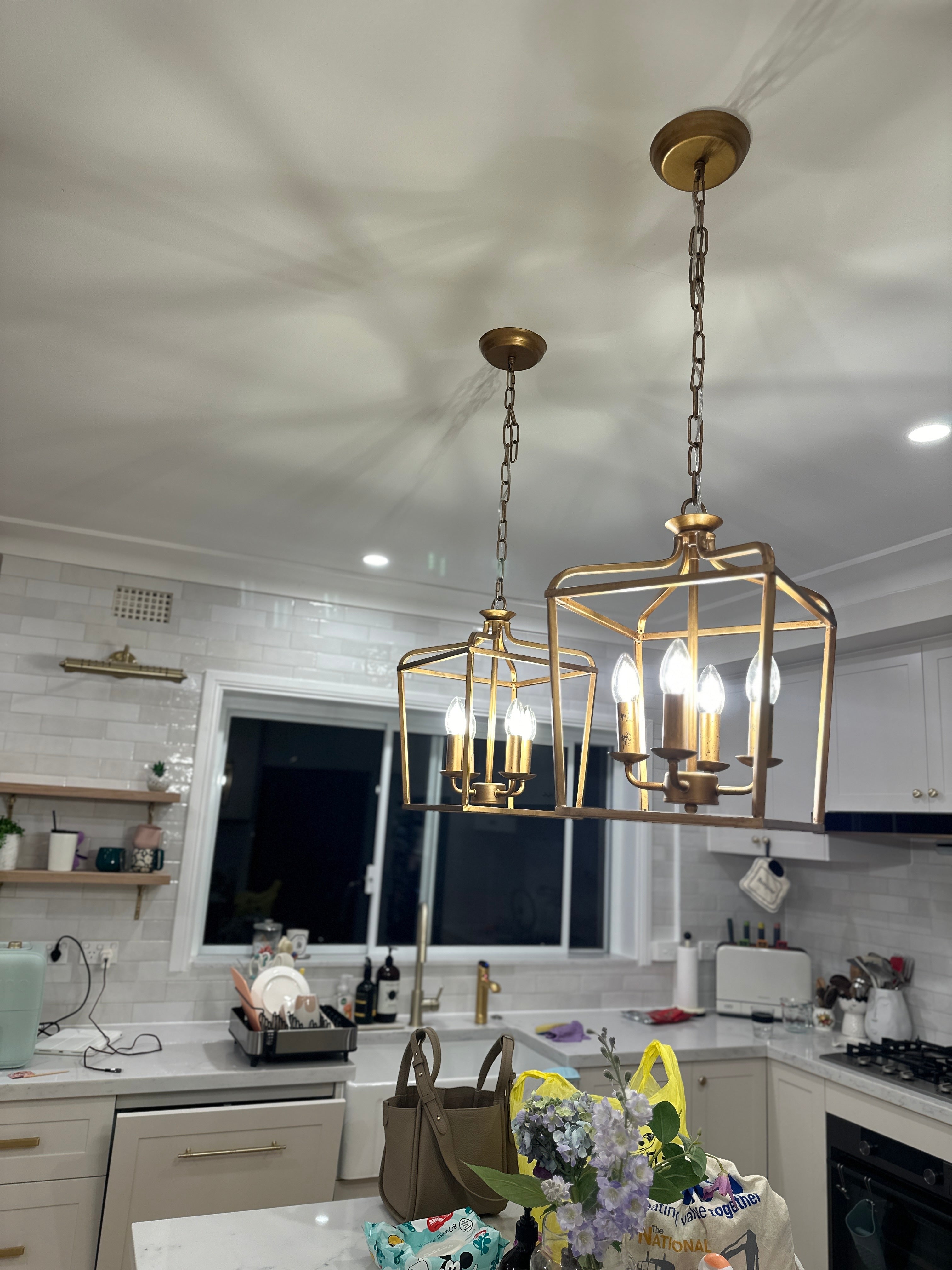 Lyra Postmodern Luxury Copper Crystal Chandelier - Lamp Copper