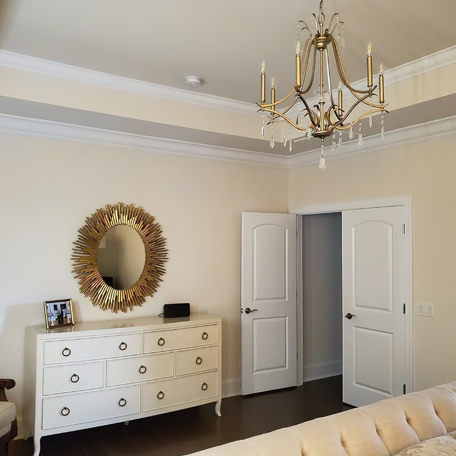 Lyra Postmodern Luxury Copper Crystal Chandelier - Lamp Copper